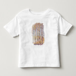 Camiseta De Bebé Álamos de Claude Monet el en los bancos del Ept