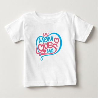 Camiseta De Bebé Alarmante diseño especial de bonos "Mi mamá me ama