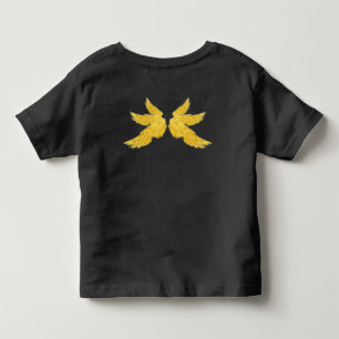 Camiseta De Bebé Alas de Arcángel de oro de otoño