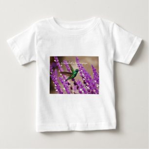 Camiseta De Bebé Alas de fe que esparcen orejas violetas