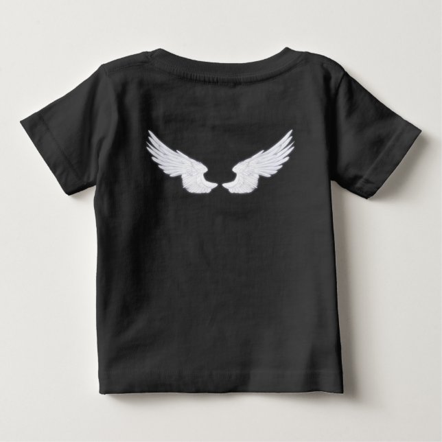 Camiseta De Bebé Alas del Ángel Blanco caído (Reverso)