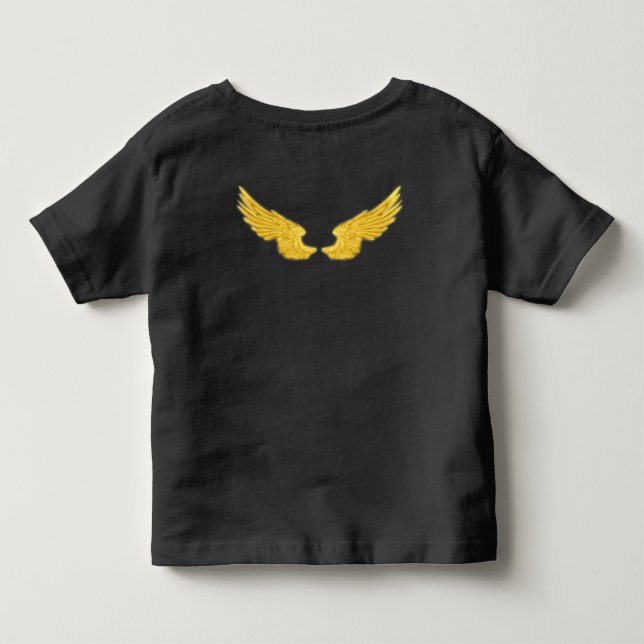 Camiseta De Bebé Alas del Ángel de Oro (Reverso)