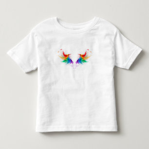 Camiseta De Bebé Alas del arco iris fluidas