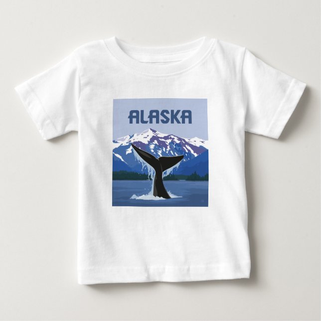 Camiseta De Bebé Alaska | Comercio de ballenas (Anverso)