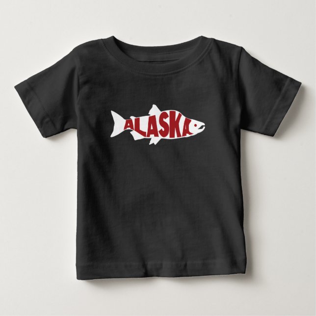 Camiseta De Bebé Alaska Salmon (Anverso)