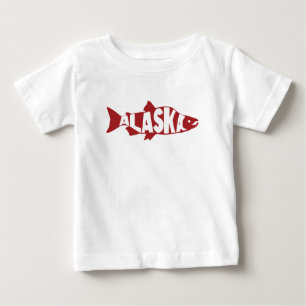 Camiseta De Bebé Alaska Salmon Baby T-Shirt