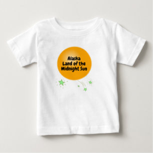 Camiseta De Bebé Alaska Tierra del Sol de Medianoche