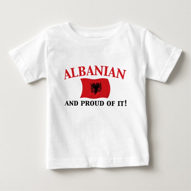 Camiseta De Bebé Albanés orgulloso (Anverso)