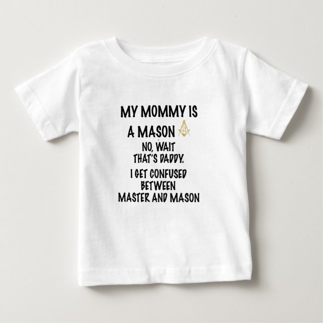 Camiseta De Bebé Albañil de la mamá (Anverso)