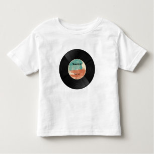 Camiseta De Bebé Álbum de música de grabación de vinilo retro