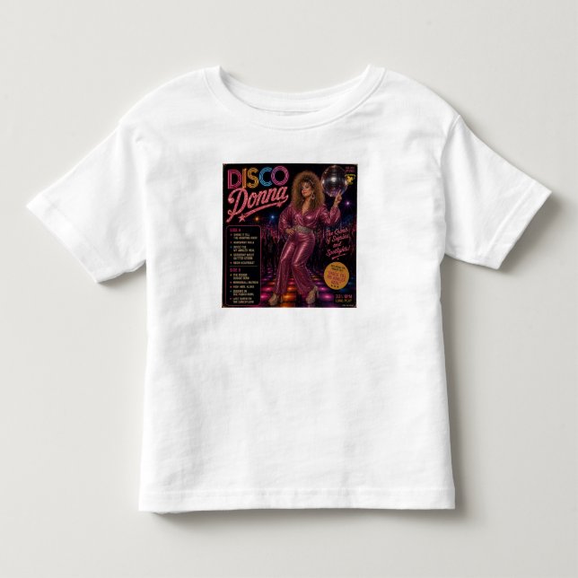 Camiseta De Bebé Álbum Disco Donna (Anverso)