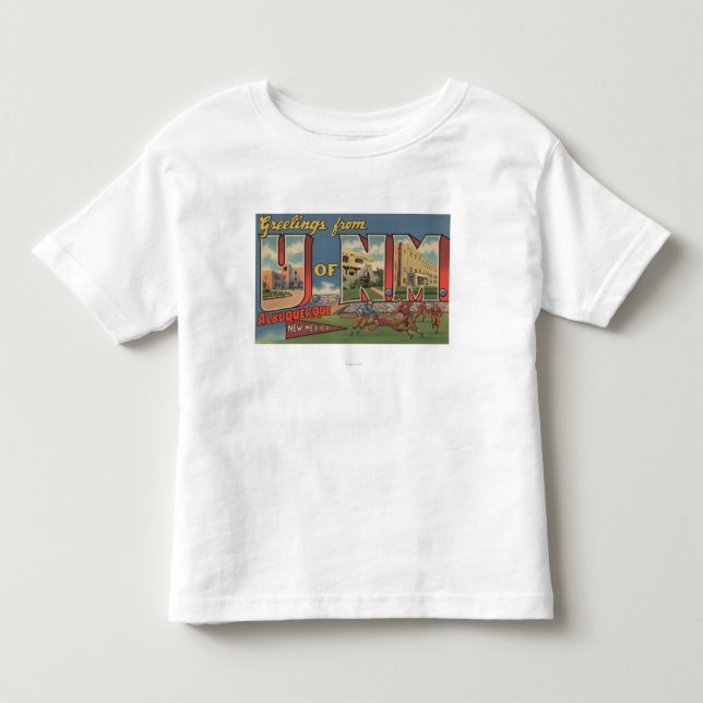 Camiseta De Bebé Albuquerque, New México - universidad del (Anverso)