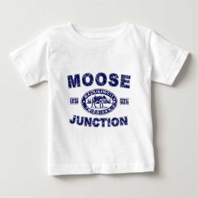 Camiseta De Bebé Alce-Cruce-Atribulado-[ (Anverso)