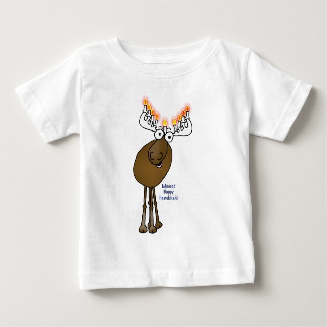 Camiseta De Bebé ¡Alces de Jánuca! (Anverso)