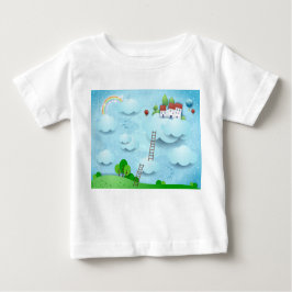 Camiseta De Bebé Aldea sobre las nubes