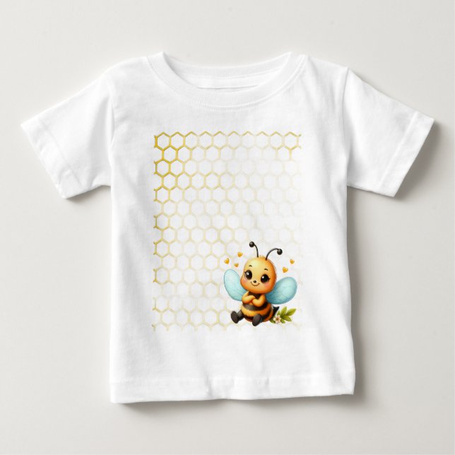 Camiseta De Bebé Alegre Abeja Pequeña (Anverso)