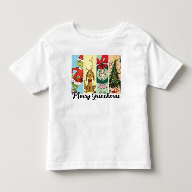 Camiseta De Bebé Alegre Collage de Grinchmas (Anverso)