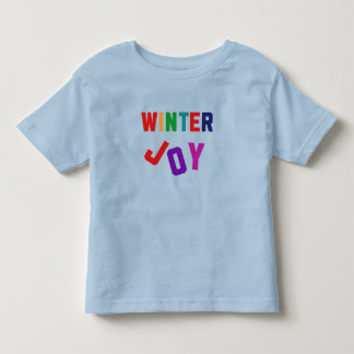 Camiseta De Bebé Alegría de invierno - Coloridas y acogedoras letra