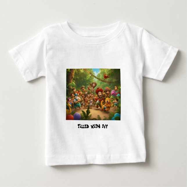 Camiseta De Bebé Alegría de la jungla: desata a tu salvaje interno (Anverso)