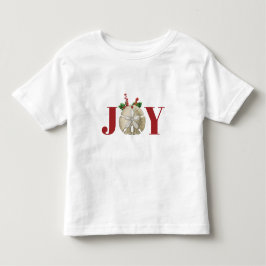 Camiseta De Bebé Alegría Navidades Sand Dollar Holly Berries Costa