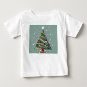 Camiseta De Bebé Alegría por el árbol de Navidad del mundo