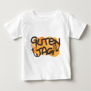 Camiseta De Bebé Alemán de la etiqueta de Guten hola en estilo de