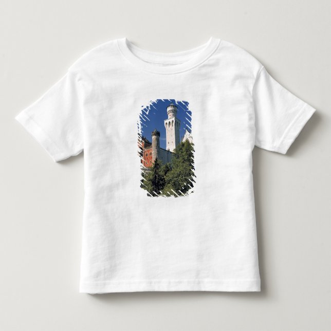 Camiseta De Bebé Alemania, Baviera, Castillo de Neuschwanstein. (Anverso)