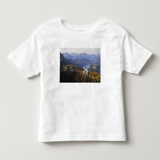 Camiseta De Bebé Alemania, Baviera, Castillo de Neuschwanstein. Rey (Anverso)