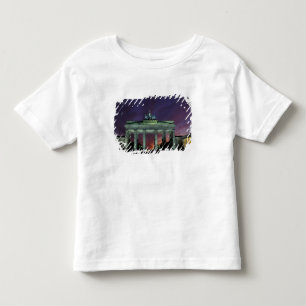 Camiseta De Bebé Alemania, Berlín. Puerta de Brandeburgo por la noc