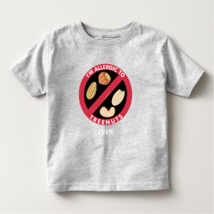 Camiseta De Bebé Alergia A Las Nueces De Árbol Niños Alergia Person