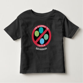 Camiseta De Bebé Alergia A Niños Latex Alergia Personalizada