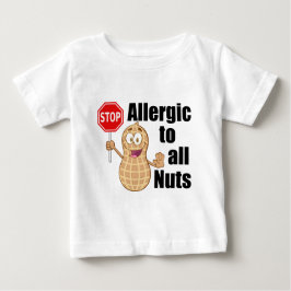 Camiseta De Bebé Alergia de nueces