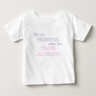 Camiseta De Bebé Alergias alimenticias de la princesa