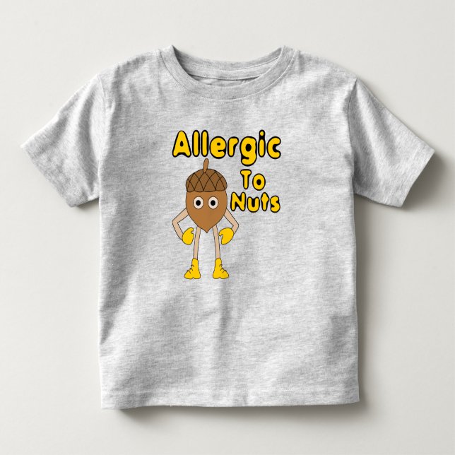 Camiseta De Bebé Alérgico a las nueces (Anverso)