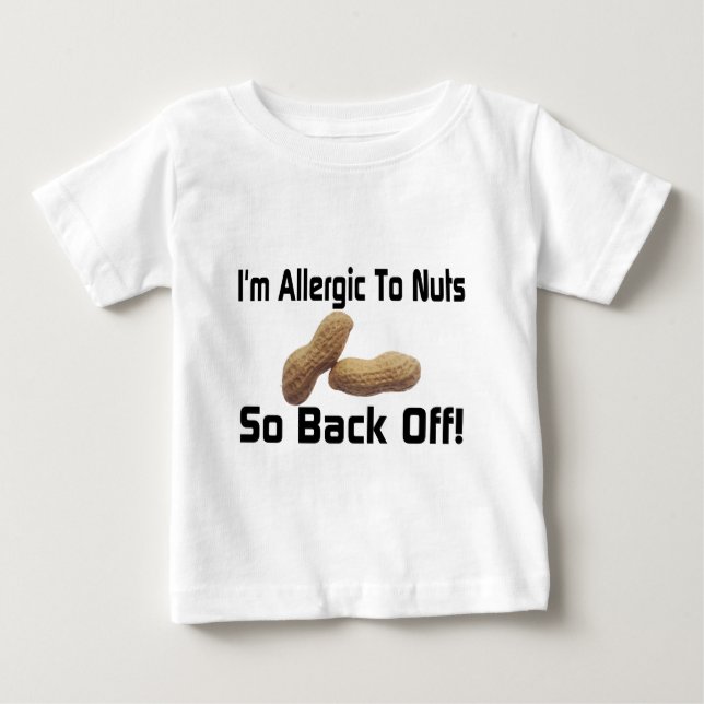 Camiseta De Bebé Alérgico a las nueces (Anverso)