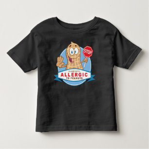 Camiseta De Bebé Alérgico a los cacahuetes