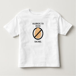 Camiseta De Bebé Alérgico a los huevos personalizados no embroma