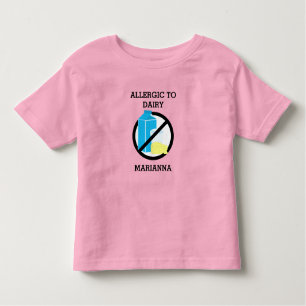 Camiseta De Bebé Alérgicos a niños lácteos personalizados sin produ