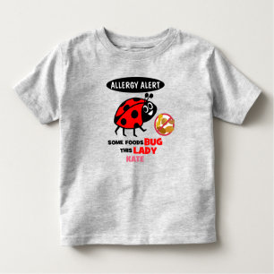 Camiseta De Bebé Alerta alérgica de nuez