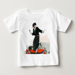 Camiseta De Bebé Aleta y automóvil descubierto
