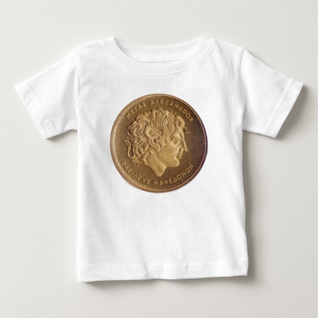 Camiseta De Bebé Alexander el grande, rey de macedonios (Anverso)