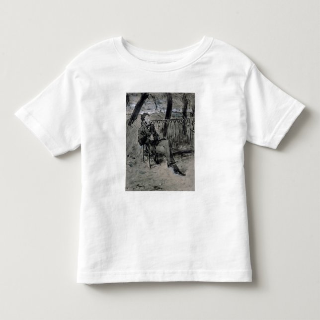 Camiseta De Bebé Alexander Pushkin en un parque, 1899 (Anverso)