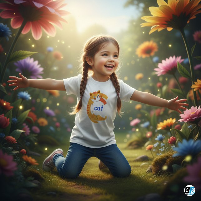 Camiseta De Bebé Alfabeto Animal C Para Gato (Subido por el creador)