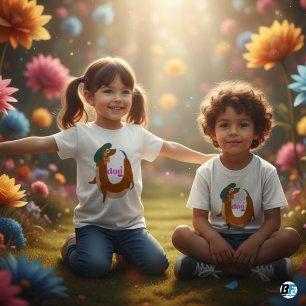 Camiseta De Bebé Alfabeto Animal D Para Perro