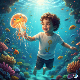 Camiseta De Bebé Alfabeto Animal J Para Medusa