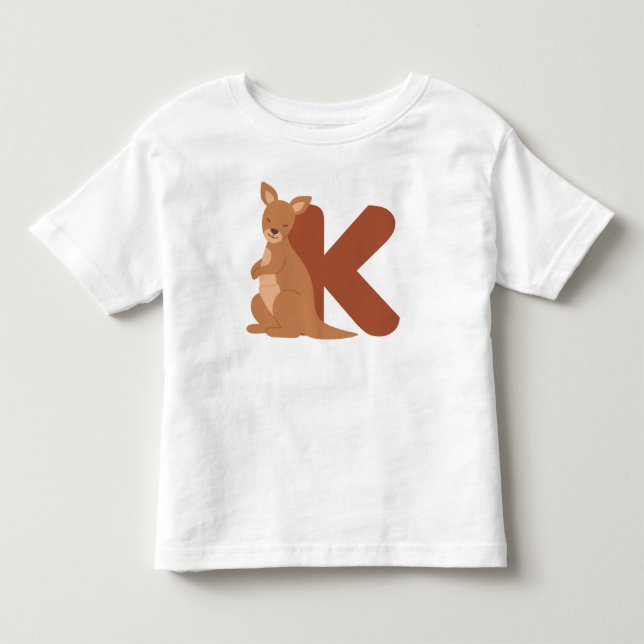 Camiseta De Bebé Alfabeto animal K (Anverso)