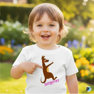 Camiseta De Bebé Alfabeto Animal K Para Canguro