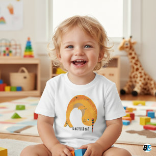 Camiseta De Bebé Alfabeto Animal N Para Narval
