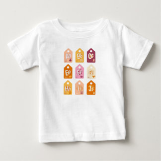 Camiseta De Bebé alfabeto de bebé