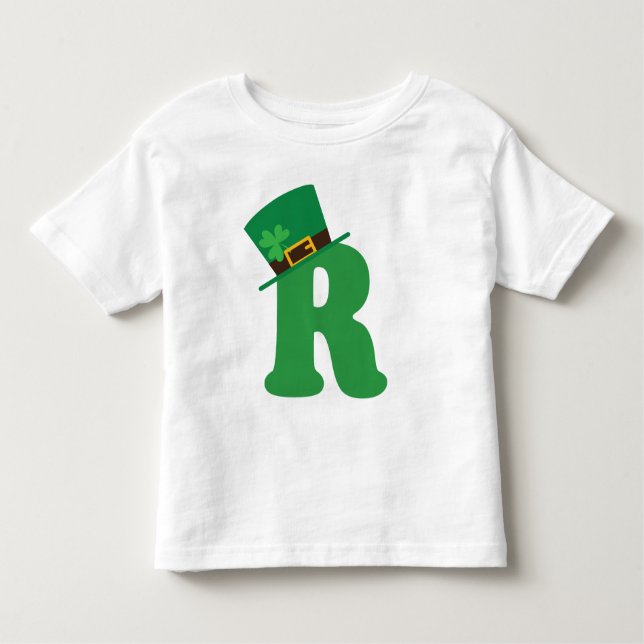 Camiseta De Bebé Alfabeto de la letra de día del St Patricks R